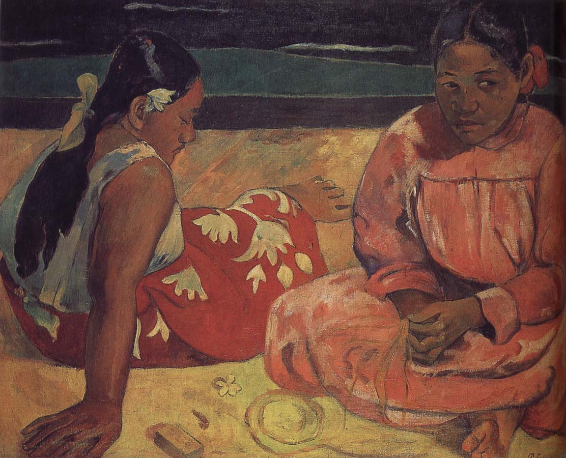 The two women on the beach